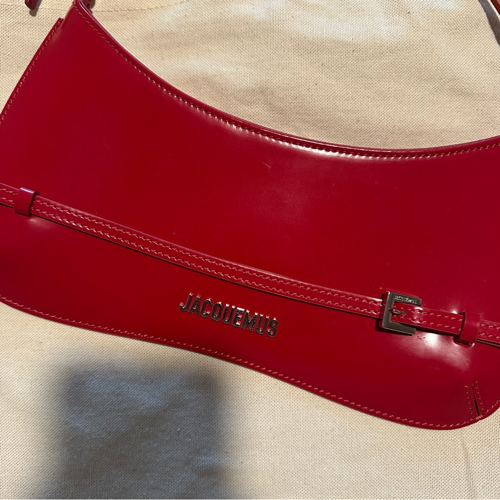 Jacquemus Le Bisou Red Shoulder Bag - Picture 2 of 9